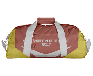 Duffle Bag, New Brighton High School Golf, Golf, Teamtime, Team time, sublimation, custom sports apparel, team uniforms, spirit wear, spiritwear, sports uniforms, custom shirts, team store, custom team store, fundraiser sports, apparel fundraiser
