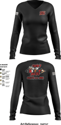 Delta 4-5 58559779 Women's Long Sleeve V-neck Shirt - 10
