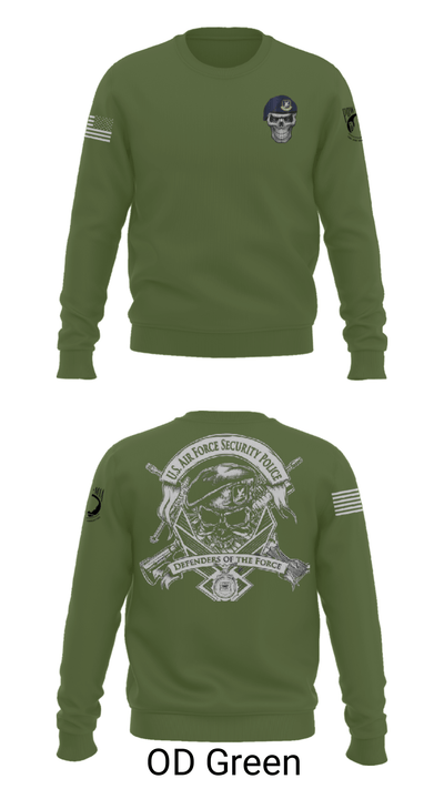122d Security Forces Squadron 67227139 Crew Neck Sweatshirt - 10