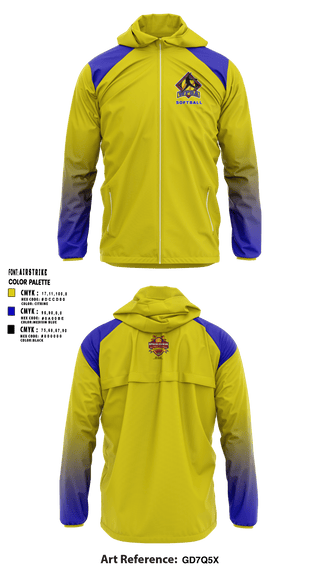 Windbreaker, Women's Fastpitch Softball Association, Softball, Teamtime, Team time, sublimation, custom sports apparel, team uniforms, spirit wear, spiritwear, sports uniforms, custom shirts, team store, custom team store, fundraiser sports, apparel fundraiser