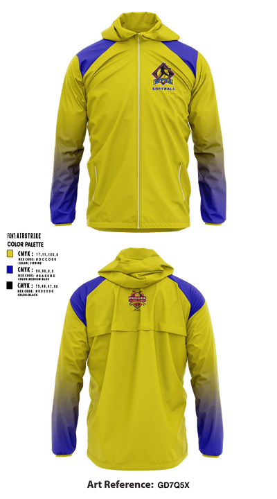 Women's Fastpitch Softball Association 78324561 Windbreaker - 1