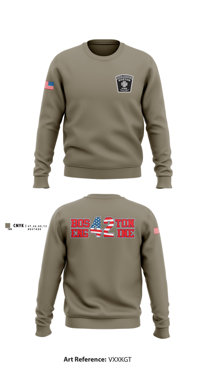 Boston Fire Department Engine-42 59280094 Crew Neck Sweatshirt - 2