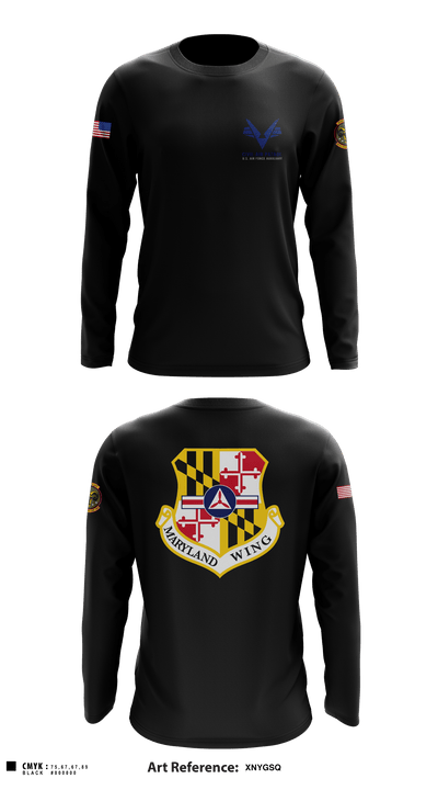 Towson Composite Squadron 17976164 Long Sleeve Performance Shirt - 1