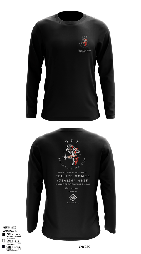 Long Sleeve Performance Shirt, G&E Welding Solution Corp., Army, Teamtime, Team time, sublimation, custom sports apparel, team uniforms, spirit wear, spiritwear, sports uniforms, custom shirts, team store, custom team store, fundraiser sports, apparel fundraiser