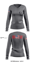 Boston Fire Department Engine-42 59280094 Women's Long Sleeve V-neck Shirt - 5