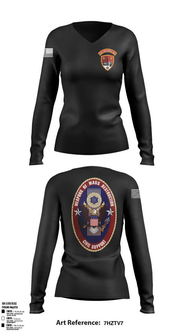 Women's Long Sleeve Vneck Shirt, , Army, Teamtime, Team time, sublimation, custom sports apparel, team uniforms, spirit wear, spiritwear, sports uniforms, custom shirts, team store, custom team store, fundraiser sports, apparel fundraiser