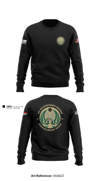 Crew Neck Sweatshirt, 443 AES, Air Force, Teamtime, Team time, sublimation, custom sports apparel, team uniforms, spirit wear, spiritwear, sports uniforms, custom shirts, team store, custom team store, fundraiser sports, apparel fundraiser