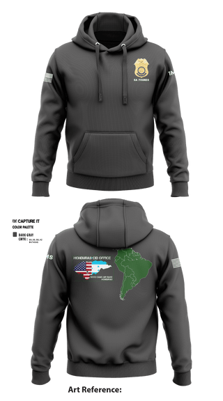 Hoodie, Honduras CID Office, Army, Teamtime, Team time, sublimation, custom sports apparel, team uniforms, spirit wear, spiritwear, sports uniforms, custom shirts, team store, custom team store, fundraiser sports, apparel fundraiser