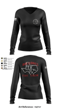 Balcones Canyonlands 51693134 Women's Long Sleeve V-neck Shirt - 1