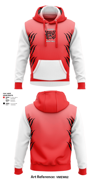 Meridian High School Basketball 29768006 Hoodie - 1