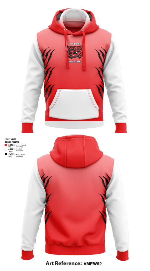 Hoodie, Meridian High School Basketball, Men's Basketball, Teamtime, Team time, sublimation, custom sports apparel, team uniforms, spirit wear, spiritwear, sports uniforms, custom shirts, team store, custom team store, fundraiser sports, apparel fundraiser