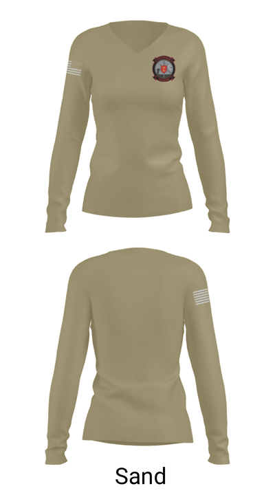 2D LAAD SUPPLY 79626145 Women's Long Sleeve V-neck Shirt - 48