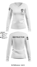 Richmond Police Instructors 34175667 Women's Long Sleeve V-neck Shirt - 8