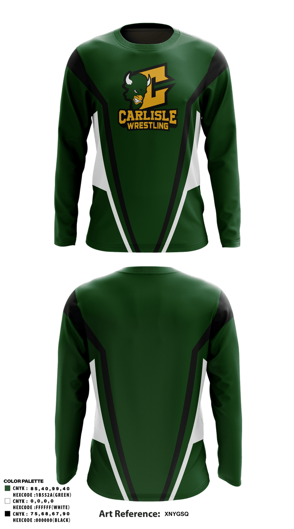 Long Sleeve Performance Shirt, Carlisle High School Wrestling, Wrestling, Teamtime, Team time, sublimation, custom sports apparel, team uniforms, spirit wear, spiritwear, sports uniforms, custom shirts, team store, custom team store, fundraiser sports, apparel fundraiser