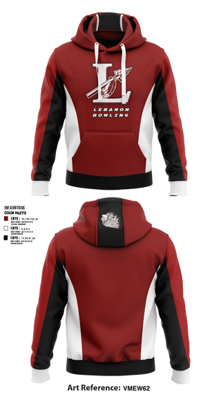 Hoodie, Lebanon High School Bowling, Bowling, Teamtime, Team time, sublimation, custom sports apparel, team uniforms, spirit wear, spiritwear, sports uniforms, custom shirts, team store, custom team store, fundraiser sports, apparel fundraiser