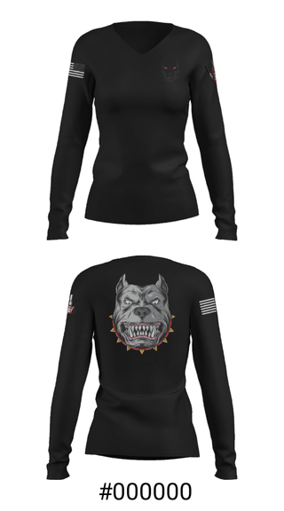 Women's Long Sleeve Vneck Shirt, , Army, Teamtime, Team time, sublimation, custom sports apparel, team uniforms, spirit wear, spiritwear, sports uniforms, custom shirts, team store, custom team store, fundraiser sports, apparel fundraiser