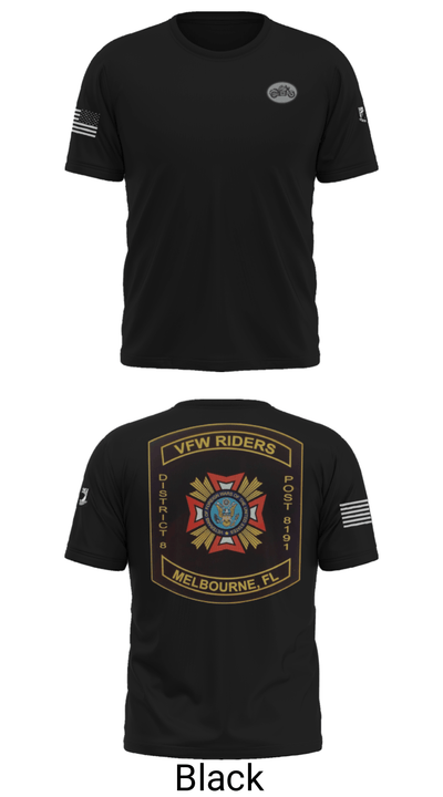 VFW Post 8191 13144984 Short Sleeve Performance Shirt - 33