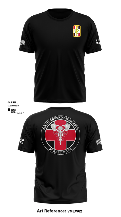 345th MCGA 98196690 Short Sleeve Performance Shirt - 11