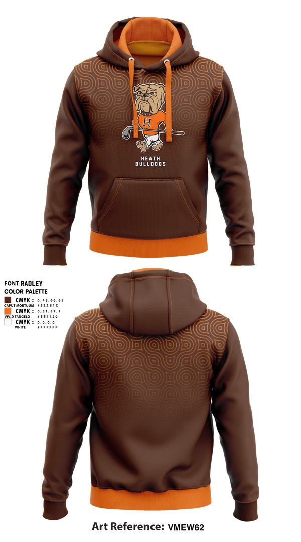 Hoodie, Heath Bulldogs, Golf, Teamtime, Team time, sublimation, custom sports apparel, team uniforms, spirit wear, spiritwear, sports uniforms, custom shirts, team store, custom team store, fundraiser sports, apparel fundraiser