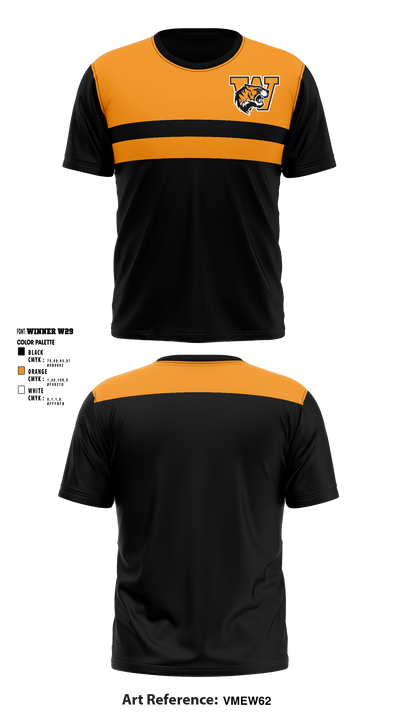 Wanette High School 3197215 Short Sleeve Performance Shirt - 1