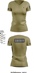 Henry County S.E.R.T. 87395571 Women's Short Sleeve V-neck Shirt - 4