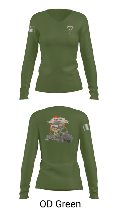 3DTB 21481921 Women's Long Sleeve V-neck Shirt - 40