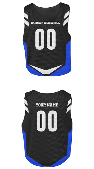 Mens Lacrosse Pinnie, Harrison High School, Spirit Store, Teamtime, Team time, sublimation, custom sports apparel, team uniforms, spirit wear, spiritwear, sports uniforms, custom shirts, team store, custom team store, fundraiser sports, apparel fundraiser