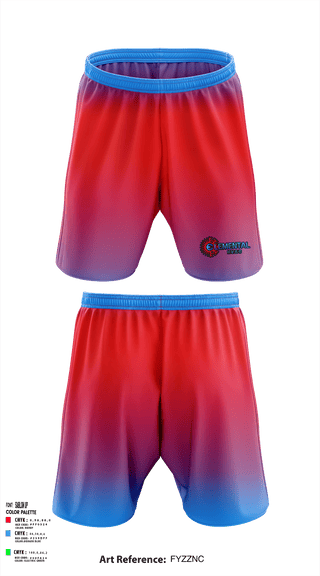 Athletic Shorts With Pockets, Elemental HVAC, , Teamtime, Team time, sublimation, custom sports apparel, team uniforms, spirit wear, spiritwear, sports uniforms, custom shirts, team store, custom team store, fundraiser sports, apparel fundraiser