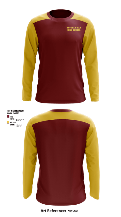 Brother Rice High School 36677374 Long Sleeve Performance Shirt - 1