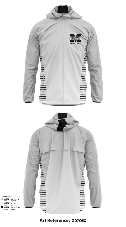 Windbreaker, Martin County High School Women's Basketball, Women's Basketball, Teamtime, Team time, sublimation, custom sports apparel, team uniforms, spirit wear, spiritwear, sports uniforms, custom shirts, team store, custom team store, fundraiser sports, apparel fundraiser