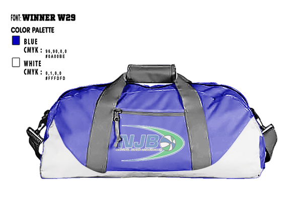 Duffle Bag, Huntington Beach NJB, Men's Basketball, Teamtime, Team time, sublimation, custom sports apparel, team uniforms, spirit wear, spiritwear, sports uniforms, custom shirts, team store, custom team store, fundraiser sports, apparel fundraiser