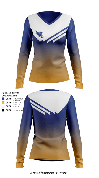 Women's Long Sleeve Vneck Shirt, Factoryville Christian School, School Spirit Store, Teamtime, Team time, sublimation, custom sports apparel, team uniforms, spirit wear, spiritwear, sports uniforms, custom shirts, team store, custom team store, fundraiser sports, apparel fundraiser