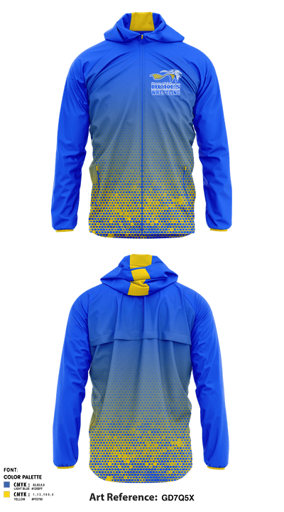 Windsor High School Wrestling 19784637 Windbreaker - 1