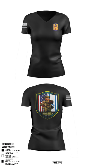 Women's Short Sleeve Vneck Shirt, , Army, Teamtime, Team time, sublimation, custom sports apparel, team uniforms, spirit wear, spiritwear, sports uniforms, custom shirts, team store, custom team store, fundraiser sports, apparel fundraiser