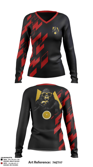 Women's Long Sleeve Vneck Shirt, , , Teamtime, Team time, sublimation, custom sports apparel, team uniforms, spirit wear, spiritwear, sports uniforms, custom shirts, team store, custom team store, fundraiser sports, apparel fundraiser