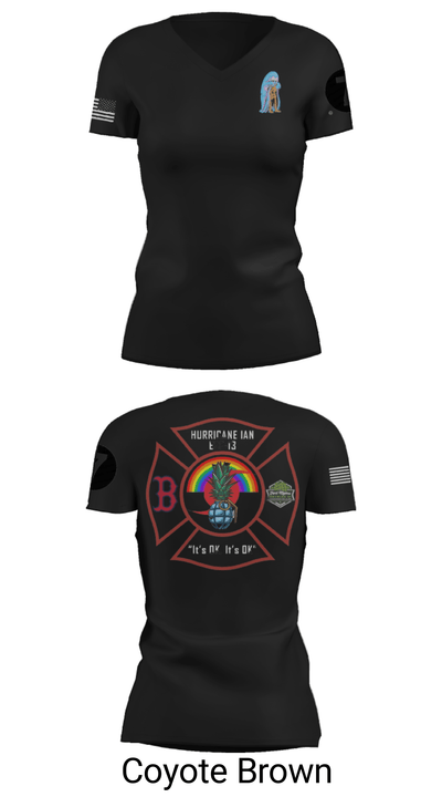 DDT 20743334 Women's Short Sleeve V-neck Shirt - 20