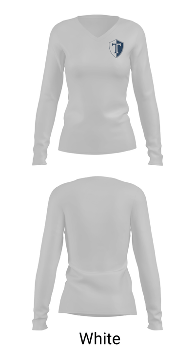Webster Thomas High School Golf 84985816 Women's Long Sleeve V-neck Shirt - 6