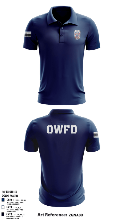 Old Washington Fire Department 44188608 Short Sleeve Performance Polo - 1