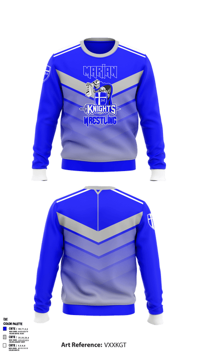 Marian High School Wrestling 1916456 Crew Neck Sweatshirt - 40