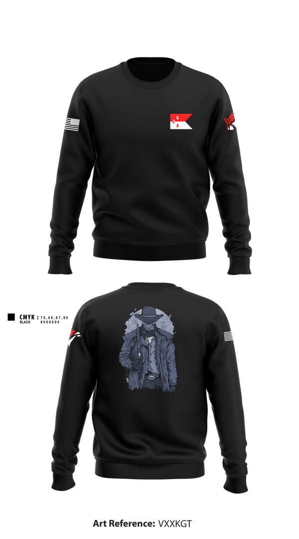 Crew Neck Sweatshirt, 2-6 Cav A Trp, Army, Teamtime, Team time, sublimation, custom sports apparel, team uniforms, spirit wear, spiritwear, sports uniforms, custom shirts, team store, custom team store, fundraiser sports, apparel fundraiser