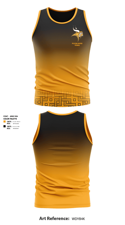 Pelican Rapids High School Track 20694810 Men's Track Singlet - 1