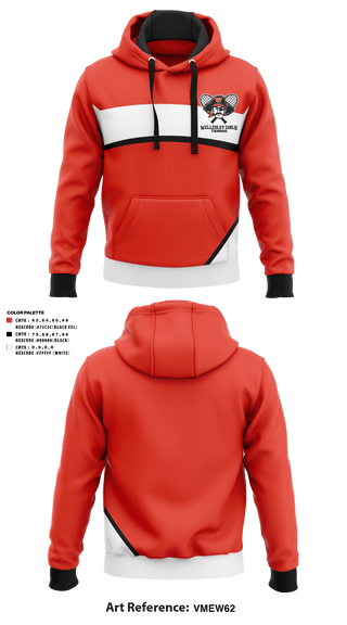 Hoodie, Wellesley High School Girls Tennis, Tennis, Teamtime, Team time, sublimation, custom sports apparel, team uniforms, spirit wear, spiritwear, sports uniforms, custom shirts, team store, custom team store, fundraiser sports, apparel fundraiser