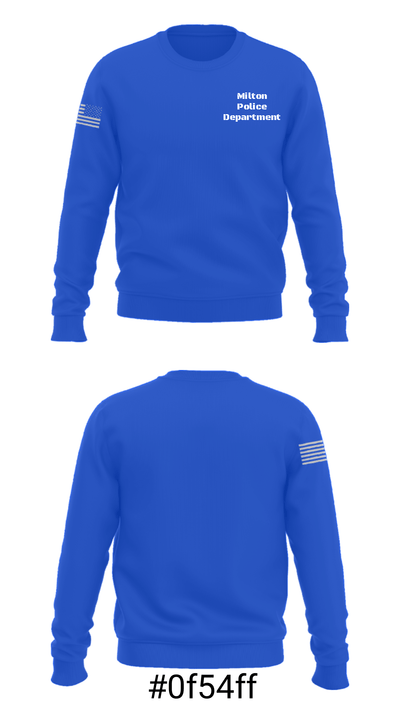 Milton Police Department 34508245 Crew Neck Sweatshirt - 7