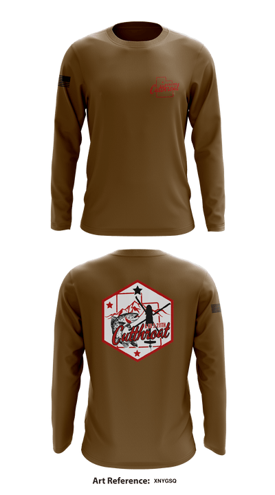 A Co. 2-211th GSAB 21328090 Long Sleeve Performance Shirt - 4