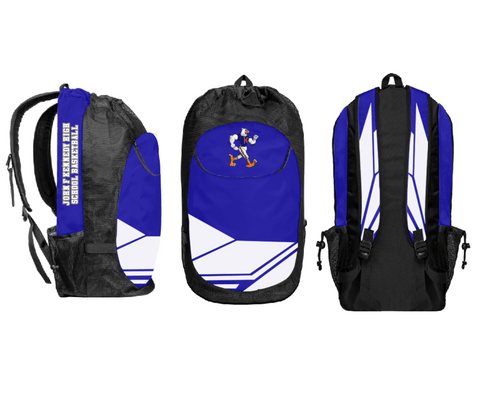 Gear Bag, John F Kennedy High School Basketball, Men's Basketball, Teamtime, Team time, sublimation, custom sports apparel, team uniforms, spirit wear, spiritwear, sports uniforms, custom shirts, team store, custom team store, fundraiser sports, apparel fundraiser