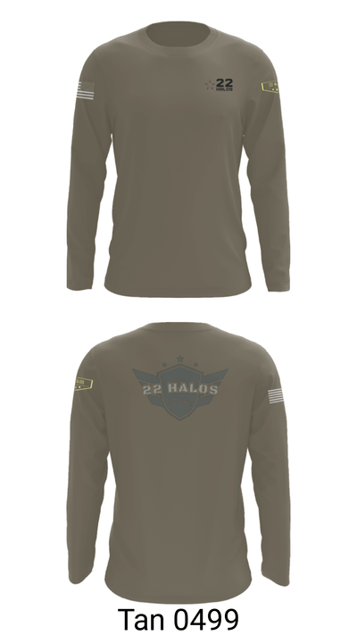22 Halos 54349080 Long Sleeve Performance Shirt - 17
