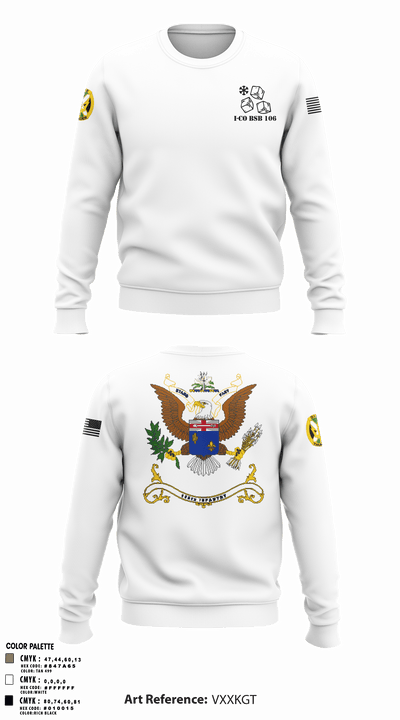1-155th Dixie Thunder 83572891 Crew Neck Sweatshirt - 11