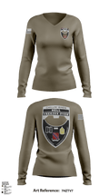 297th Engineer Construction Company 16172794 Women's Long Sleeve V-neck Shirt - 1