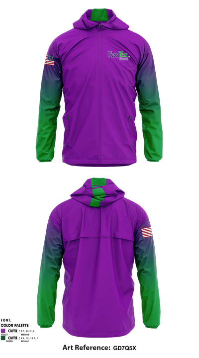 FedEx Ground 74898135 Windbreaker - 1