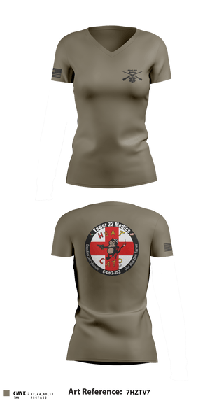 Women's Short Sleeve Vneck Shirt, , National Guard, Teamtime, Team time, sublimation, custom sports apparel, team uniforms, spirit wear, spiritwear, sports uniforms, custom shirts, team store, custom team store, fundraiser sports, apparel fundraiser